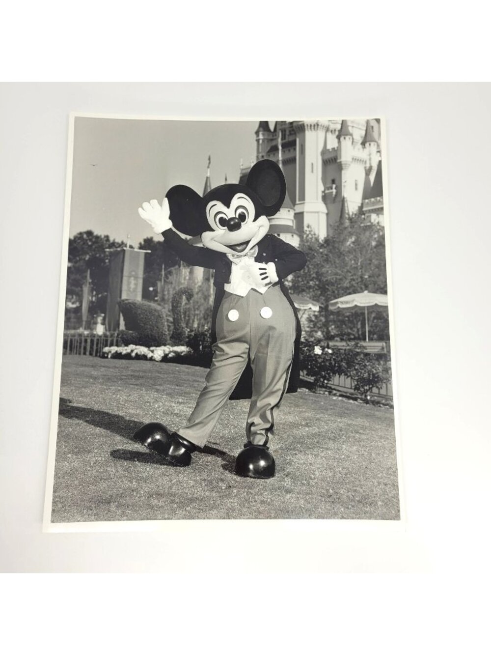MICKEY MOUSE MAGIC KINGDOM 1988 Black & White Disney Press Media Photograph 8X11